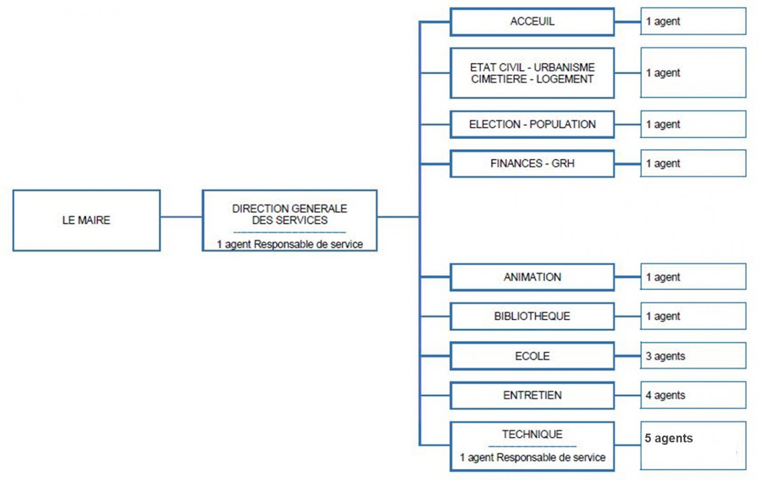 ORGANIGRAMME DES SERVICES