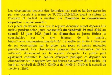 ENQUÊTE PUBLIQUE
